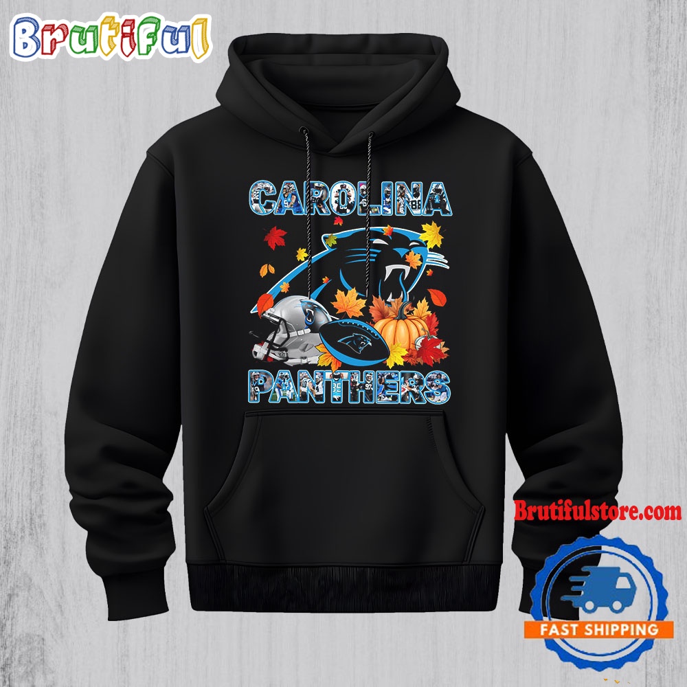 NFL Carolina Panthers Team Player Graphics Autumn Hoodie Shirt