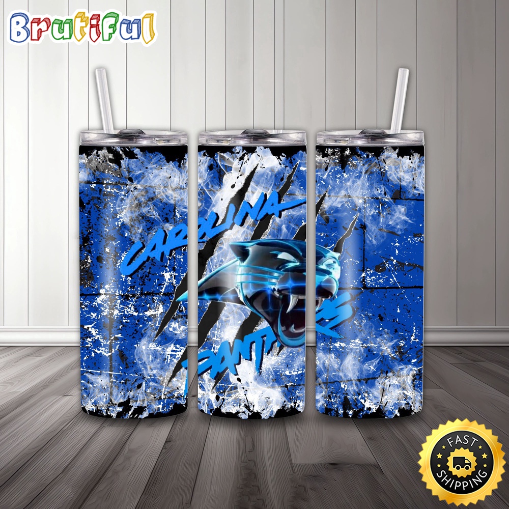 NFL Carolina Panthers Tumbler Logo And Team Skinny Tumbler