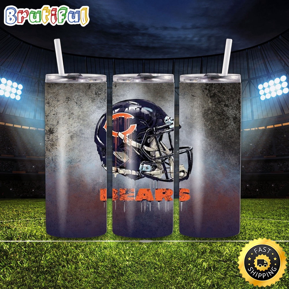 NFL Chicago Bears 1 Tumbler Logo And Team Skinny Tumbler