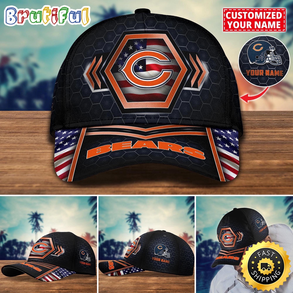 NFL Chicago Bears Baseball Cap Best Trending Custom Name Cap