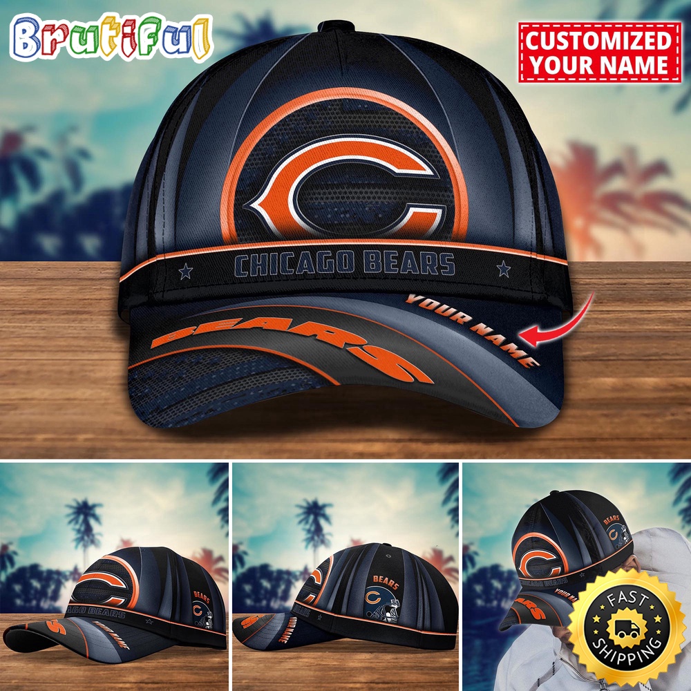 NFL Chicago Bears Baseball Cap Custom Football Cap For Fans