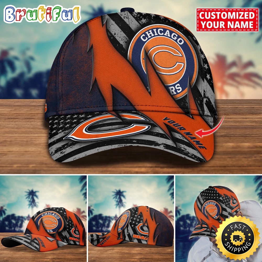 NFL Chicago Bears Baseball Cap Custom Football Hat For Fans