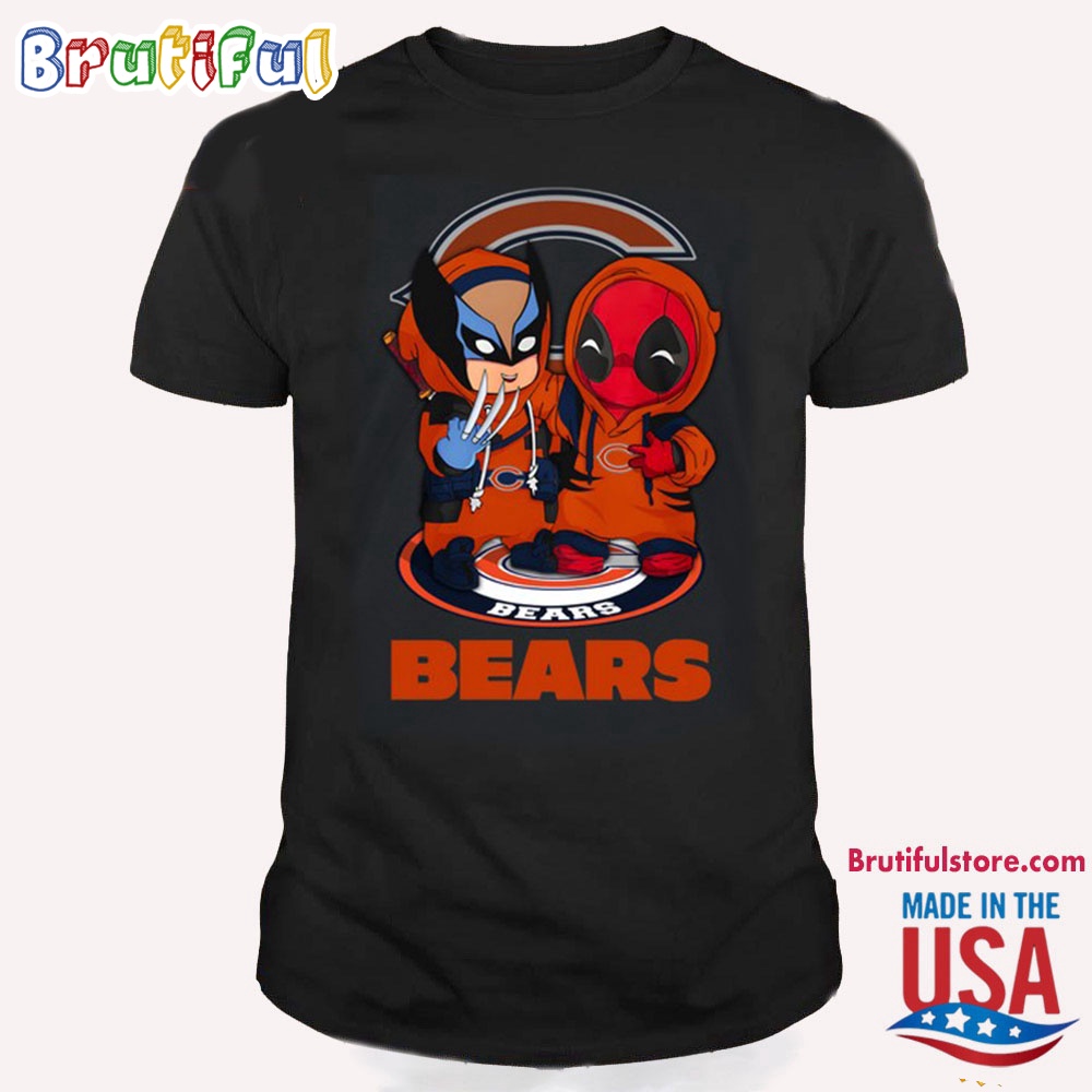 NFL Chicago Bears Deadpool T Shirt, Football Deadpool Shirt