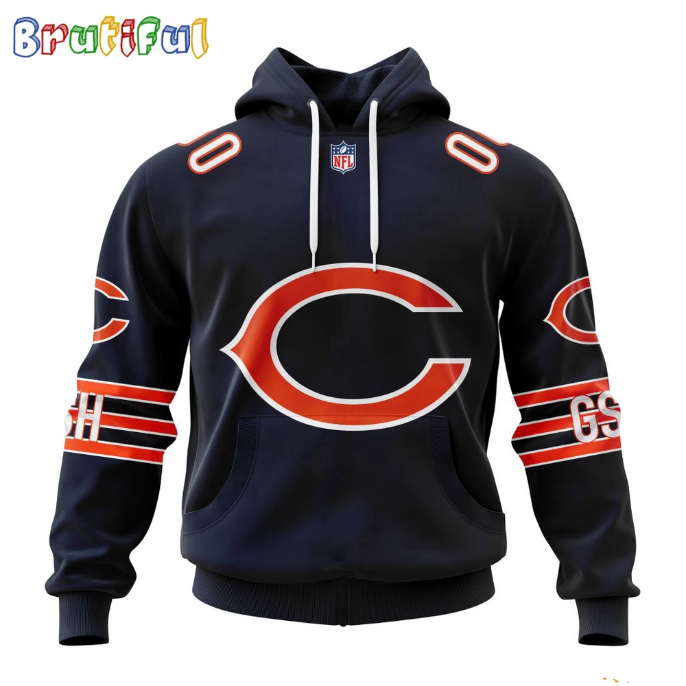 NFL Chicago Bears Hoodie 2024 Personalized Name And Number Unisex Hoodie