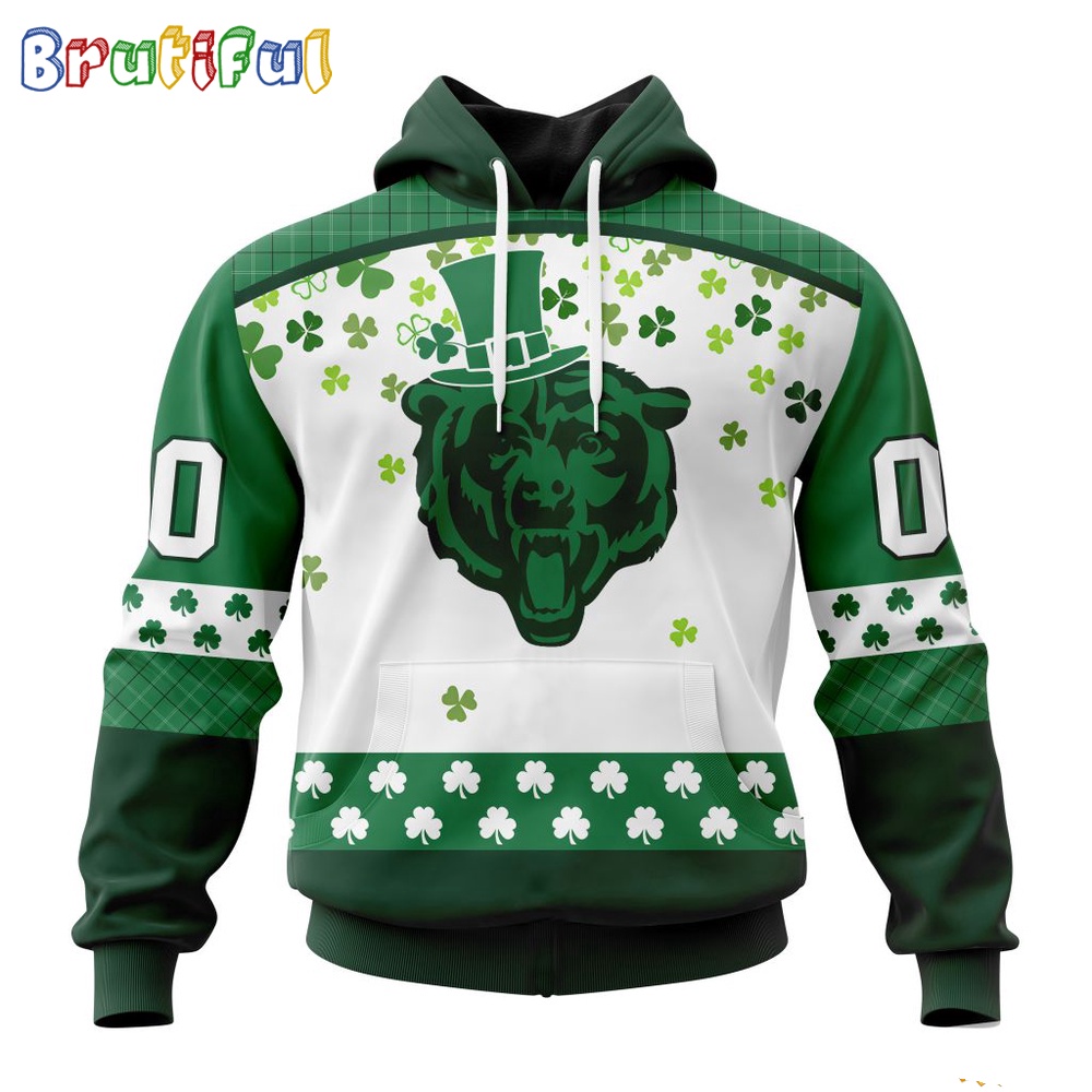 NFL Chicago Bears Hoodie Special Design For St Patrick Day
