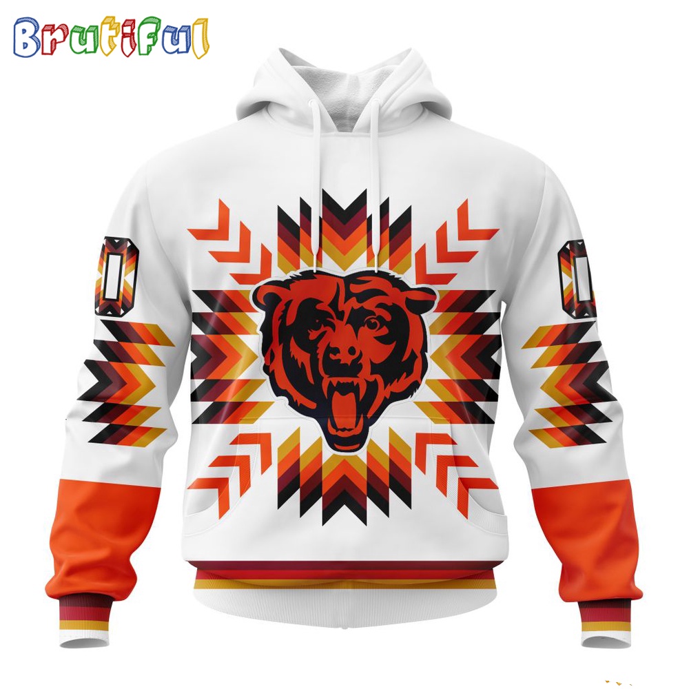 NFL Chicago Bears Hoodie Special Design With Native Pattern