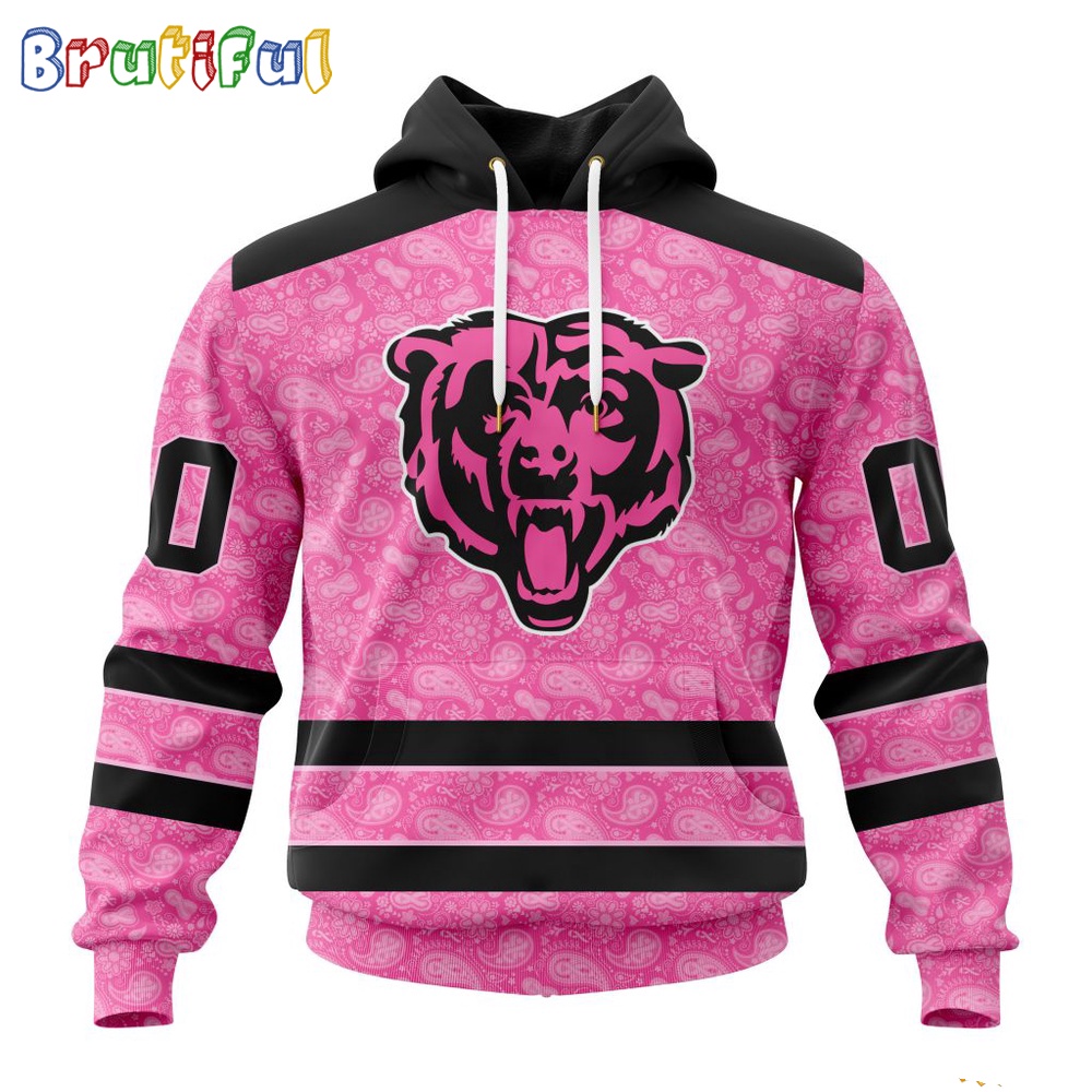 NFL Chicago Bears Hoodie Special Pink Hoodie Design Fight Breast Cancer