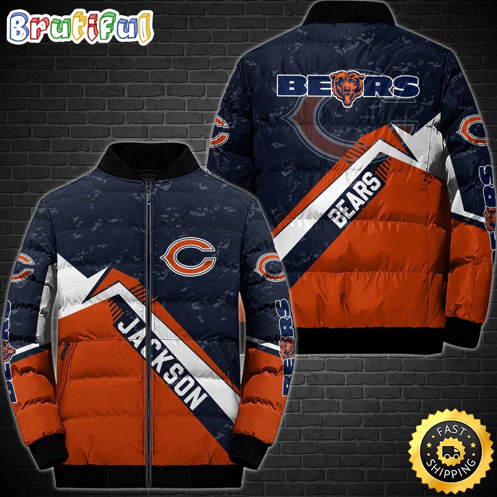 NFL Chicago Bears Puffer Jacket Customized Sport Down Jacket