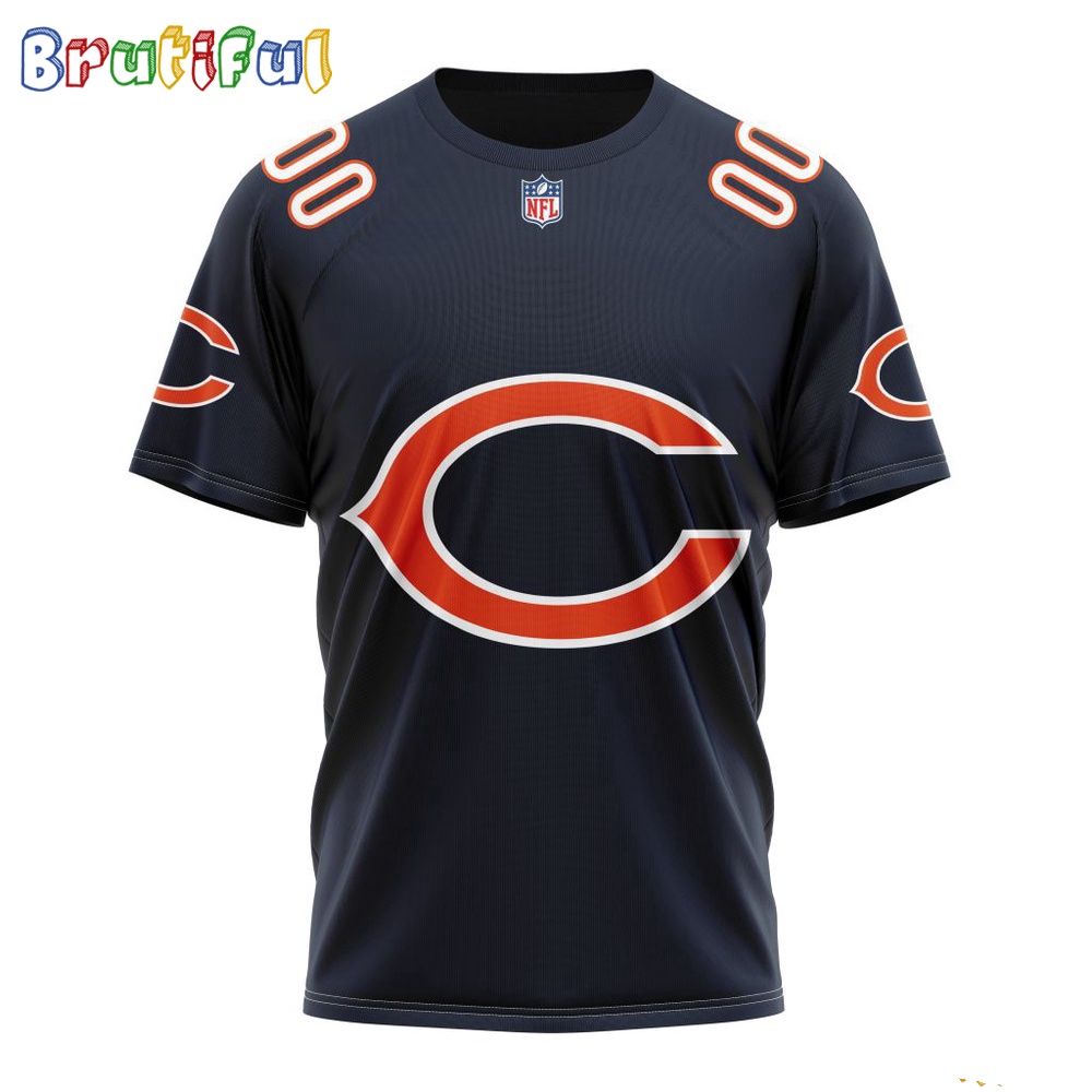 NFL Chicago Bears T-Shirt 2024 Personalized Name And Number Unisex T-Shirt