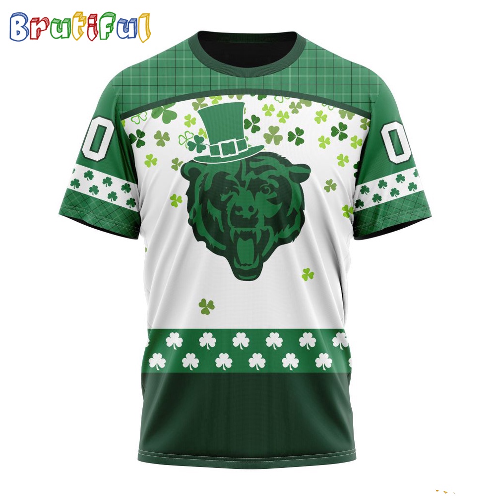 NFL Chicago Bears T-Shirt Special Design T-Shirt St Patrick Day
