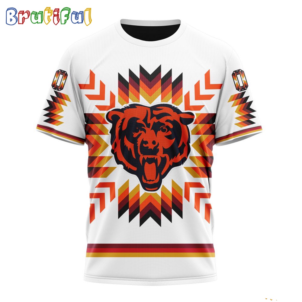 NFL Chicago Bears T-Shirt Special Design With Native Pattern