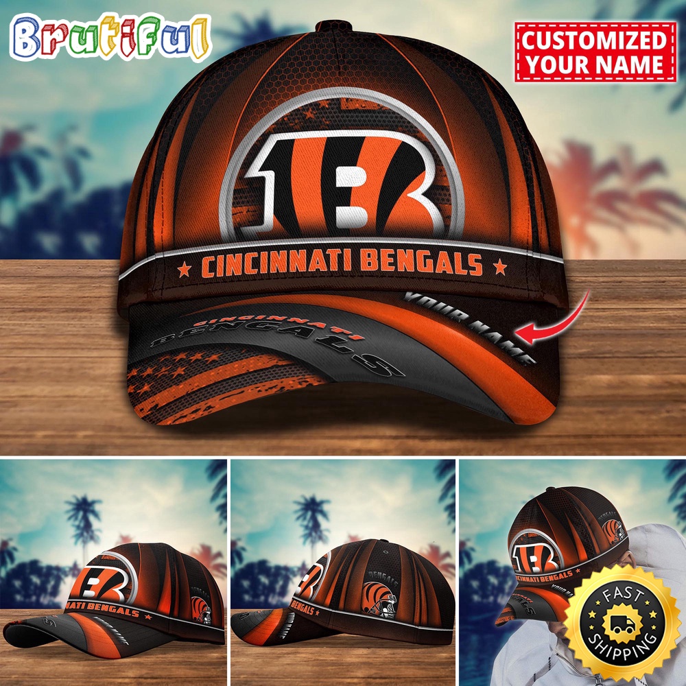 NFL Cincinnati Bengals Baseball Cap Custom Football Cap For Fans