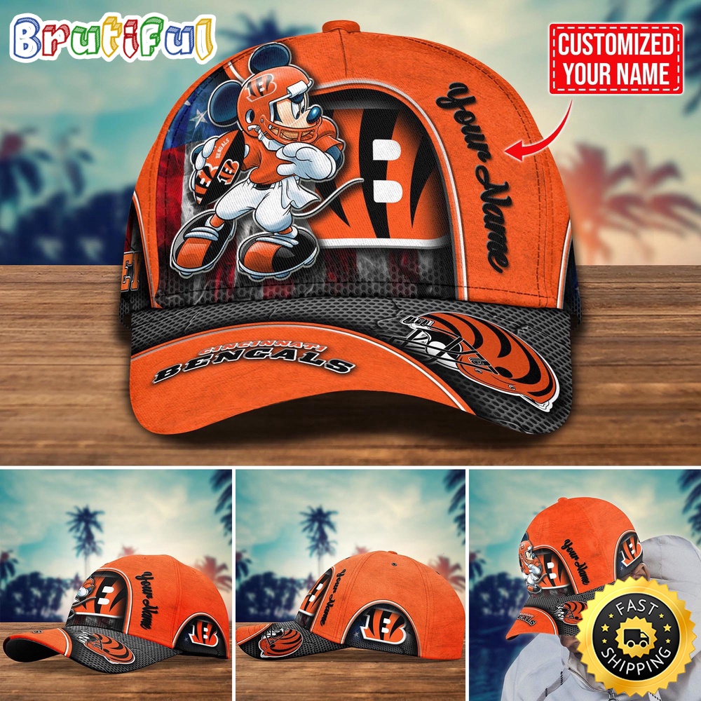 NFL Cincinnati Bengals Baseball Cap Mickey Cap Trending Custom Cap