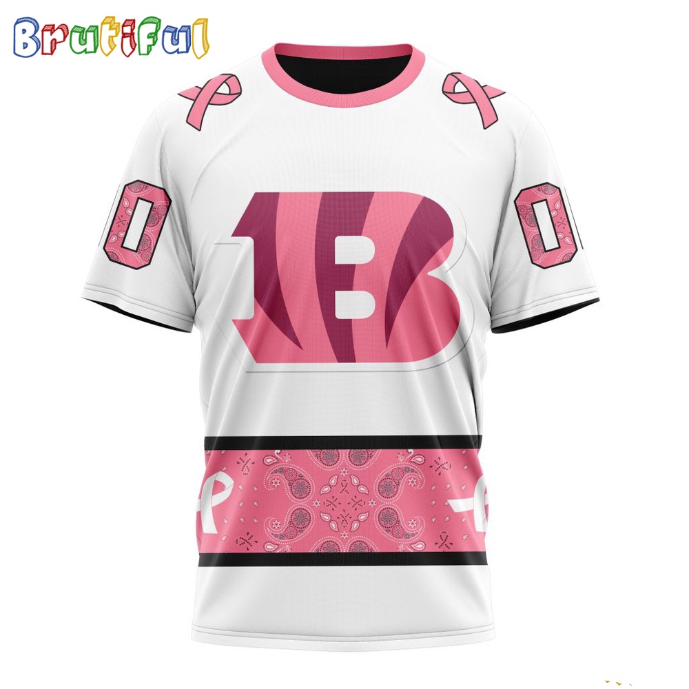 NFL Cincinnati Bengals T-Shirt Special Pink Design Fight Breast Cancer