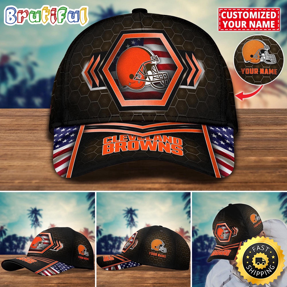 NFL Cleveland Browns Baseball Cap Best Trending Custom Name Cap