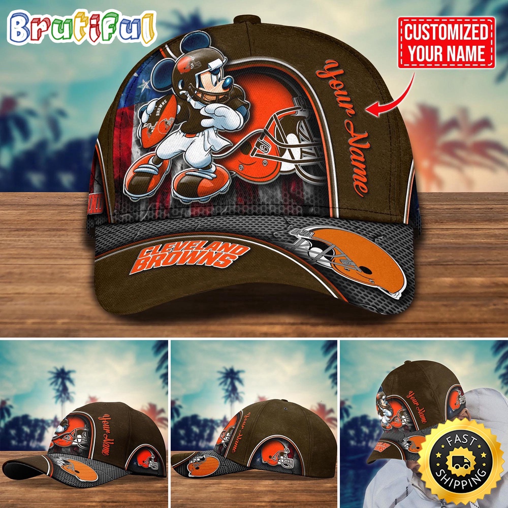 NFL Cleveland Browns Baseball Cap Mickey Cap Trending Custom Cap