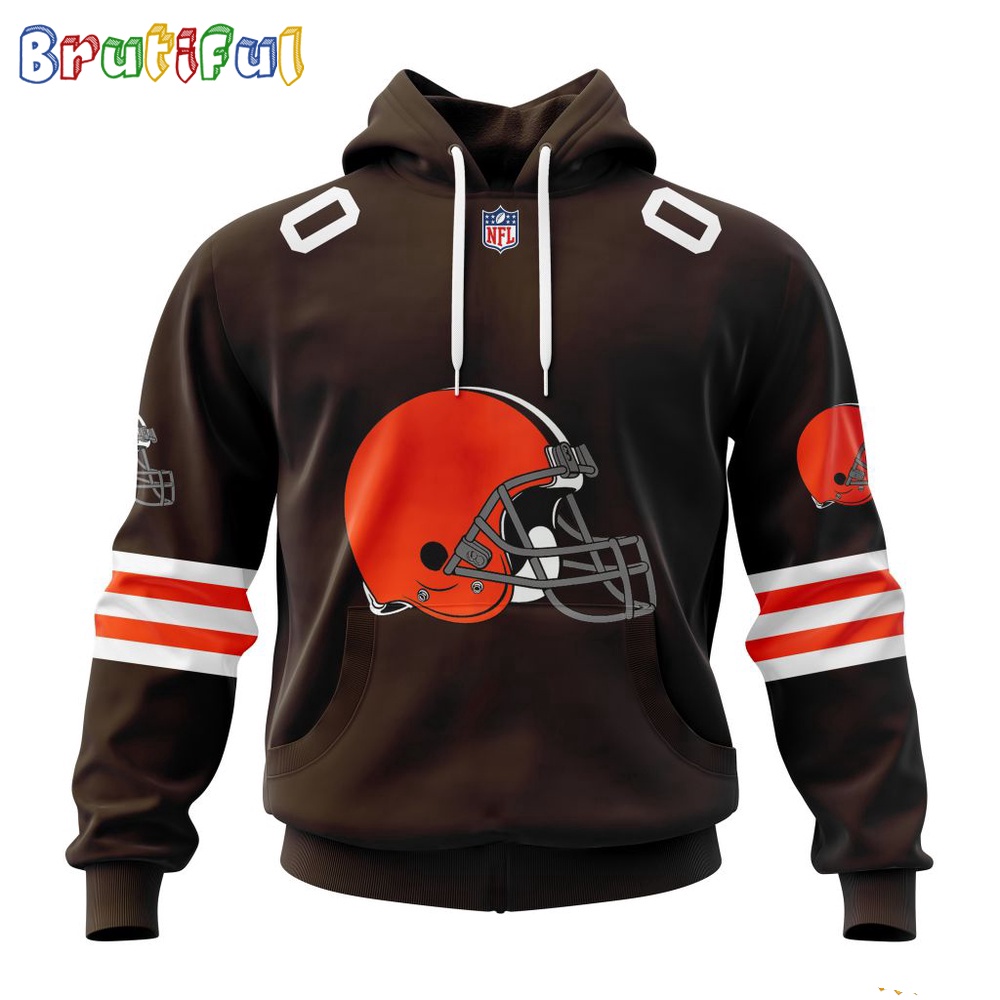 NFL Cleveland Browns Hoodie 2024 Personalized Name And Number Unisex Hoodie