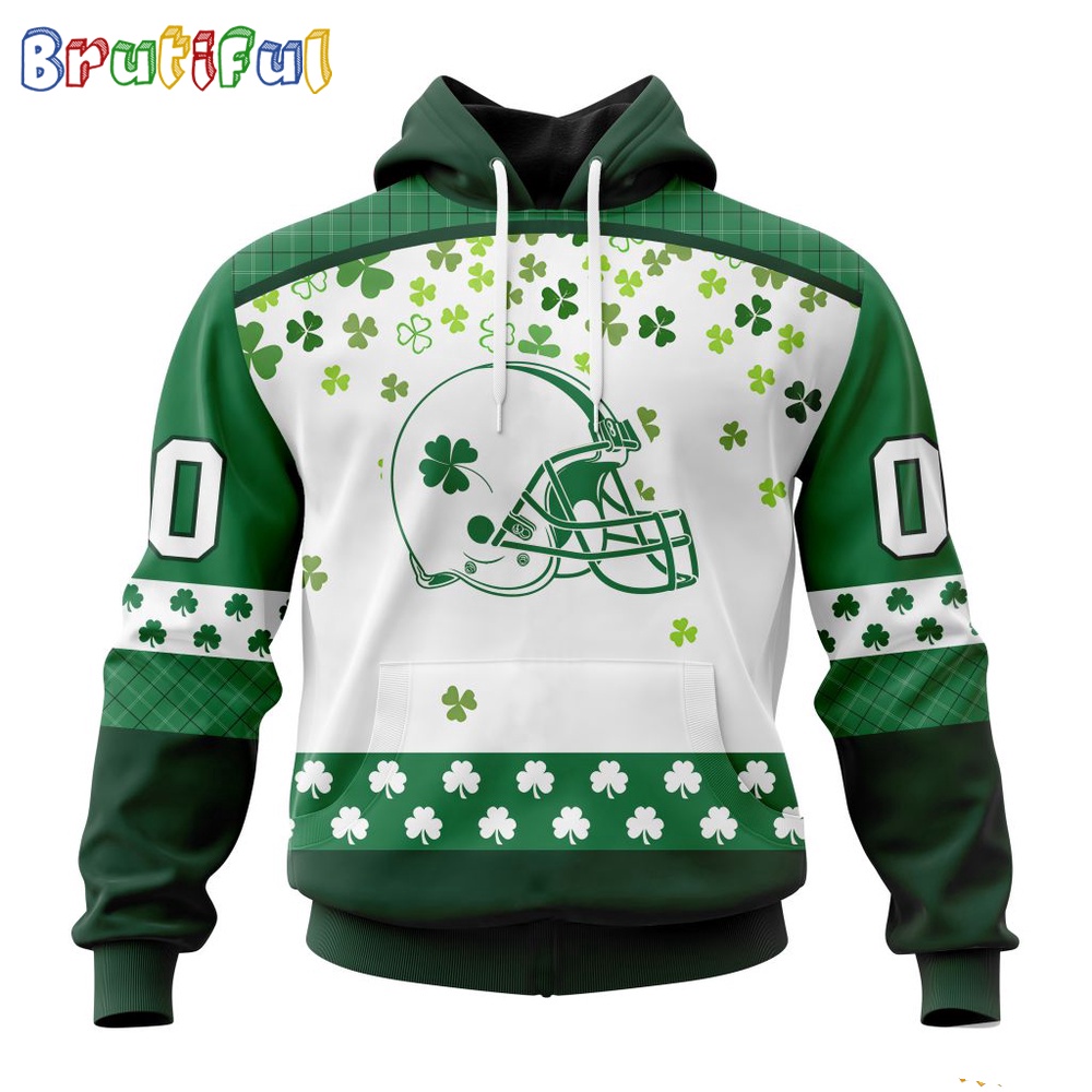 NFL Cleveland Browns Hoodie Special Design For St Patrick Day