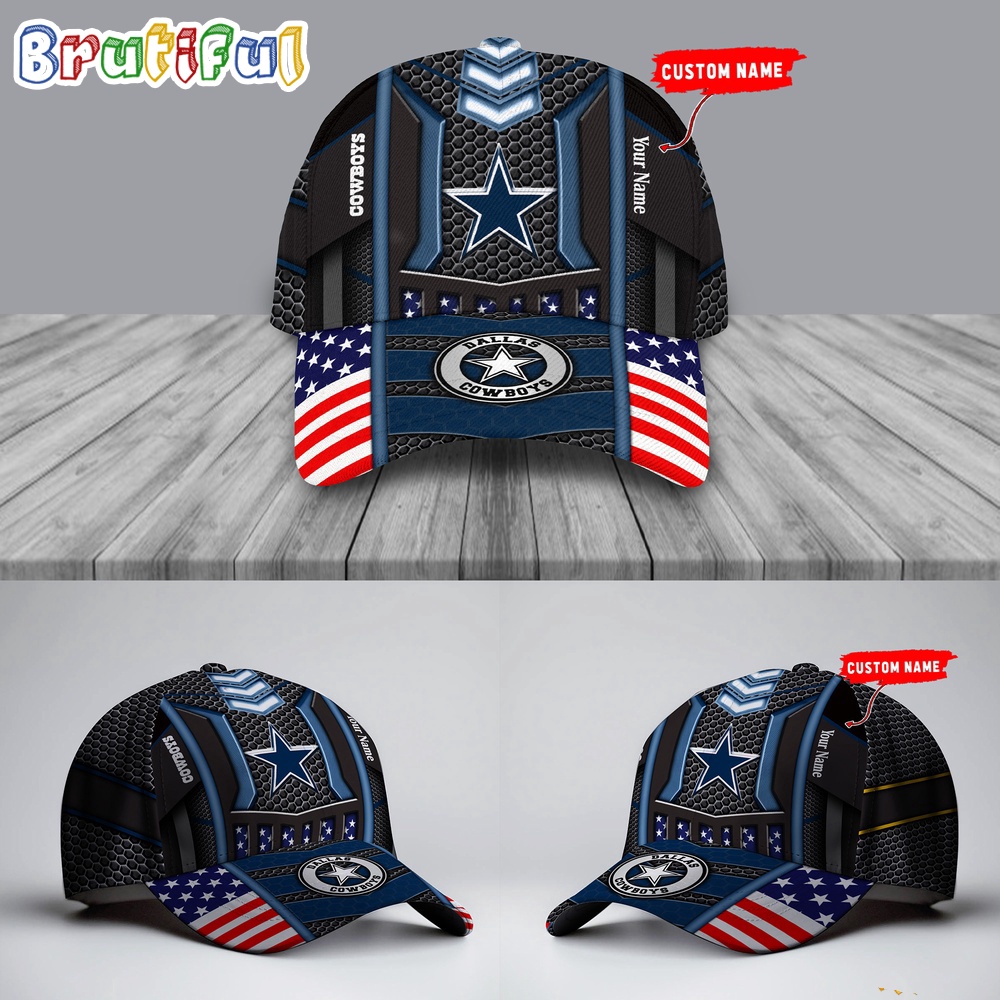 NFL Dallas Cowboys America Flag Cap, America Flag Football Cap