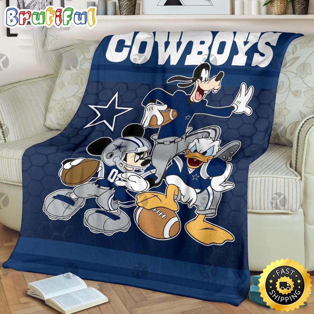 NFL Dallas Cowboys Blanket Mickey Mouse Blanket