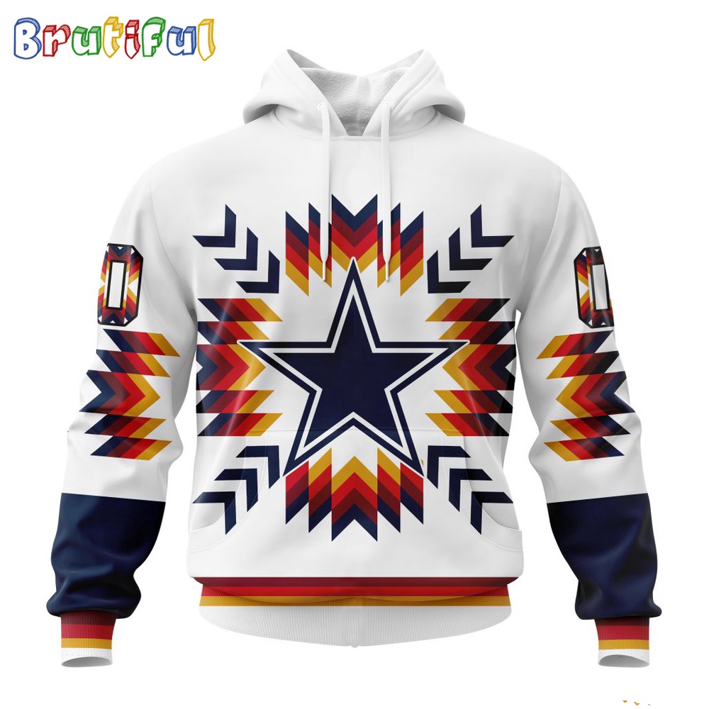 NFL Dallas Cowboys Hoodie Special Design With Native Pattern
