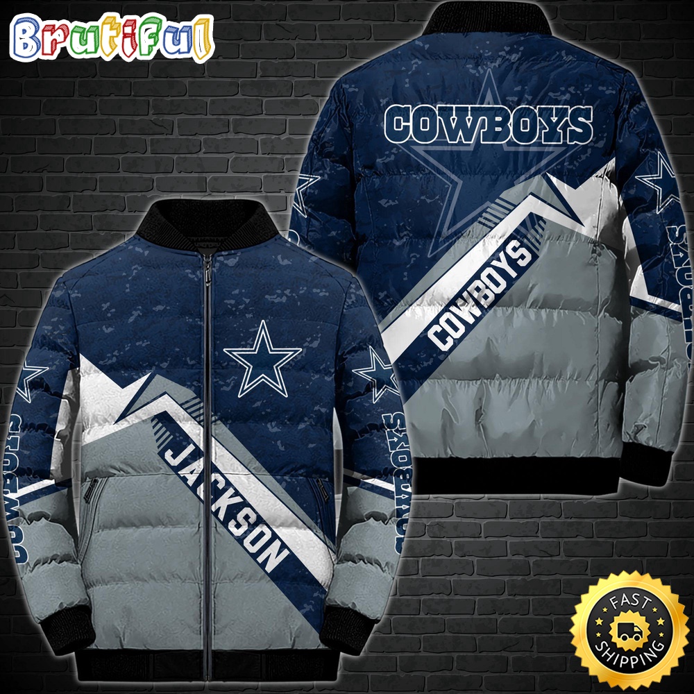 NFL Dallas Cowboys Puffer Jacket Customized Sport Down Jacket