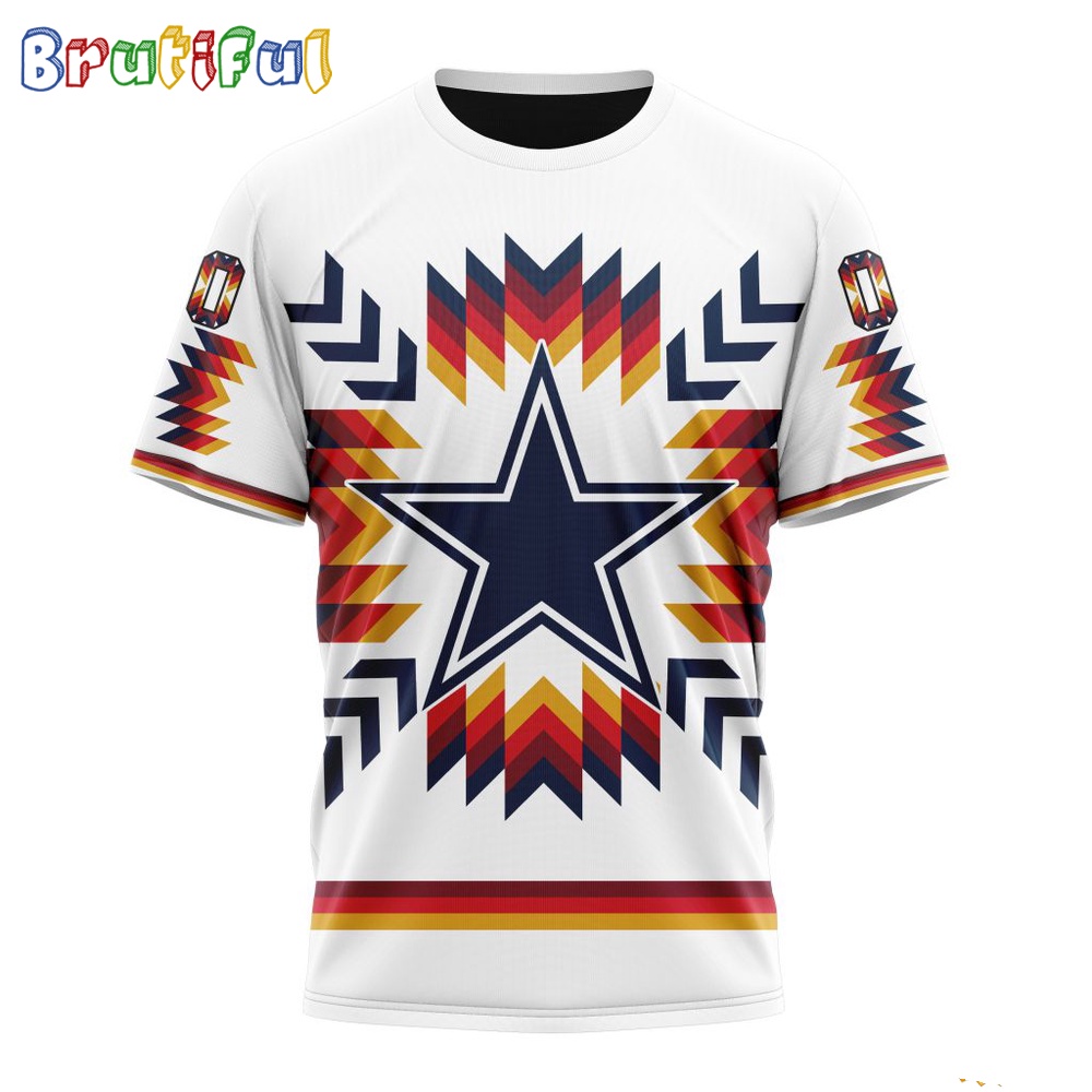 NFL Dallas Cowboys T-Shirt Special Design With Native Pattern