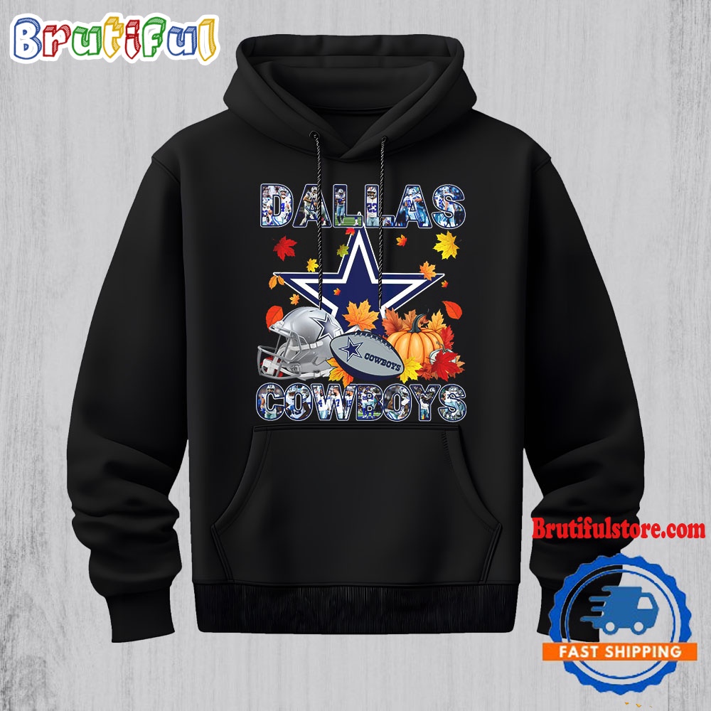 NFL Dallas Cowboys Team Player Graphics Autumn Hoodie Shirt