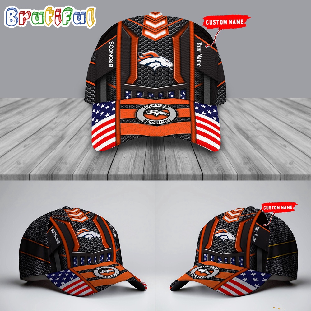 NFL Denver Broncos America Flag Cap, America Flag Football Cap