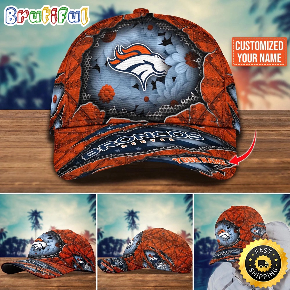 NFL Denver Broncos Baseball Cap Custom Cap Trending For Fans