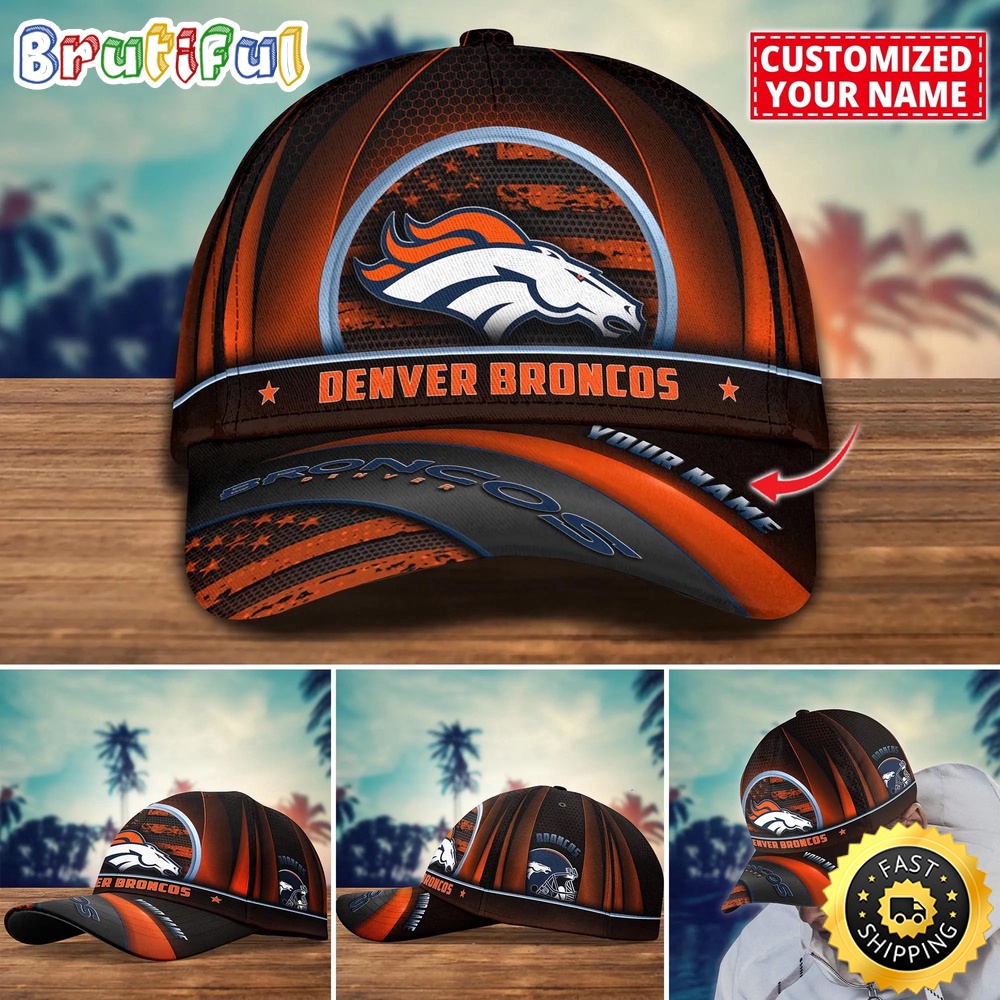 NFL Denver Broncos Baseball Cap Custom Football Cap For Fans