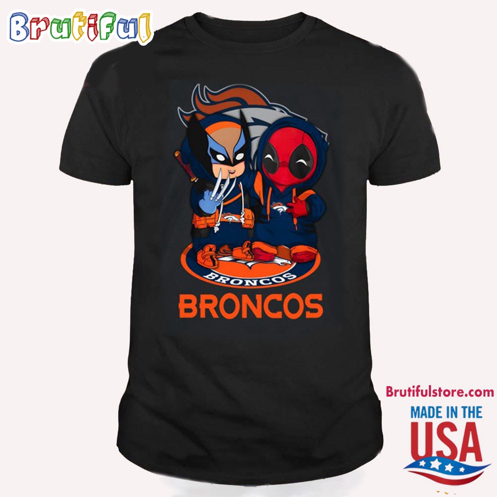 NFL Denver Broncos Deadpool T Shirt, Football Deadpool Shirt