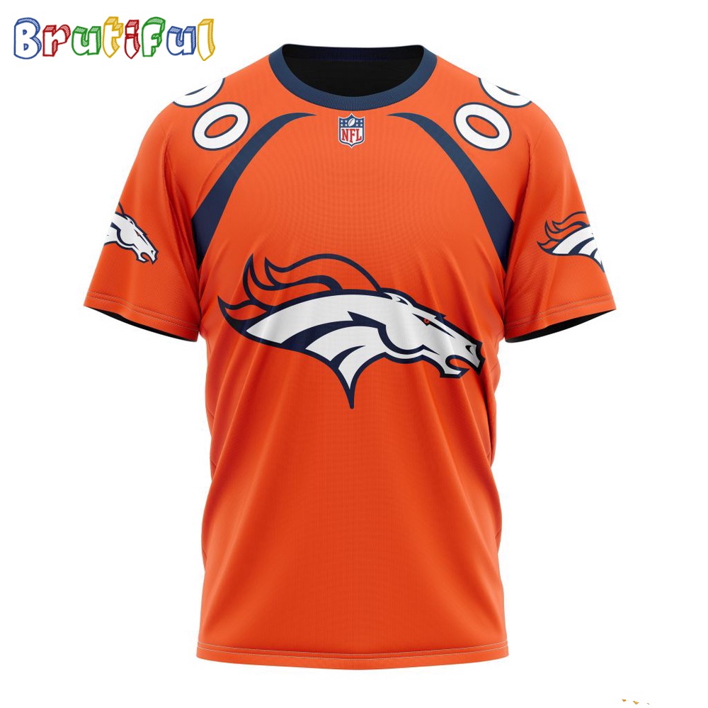 NFL Denver Broncos T-Shirt 2024 Personalized Name And Number Unisex T-Shirt