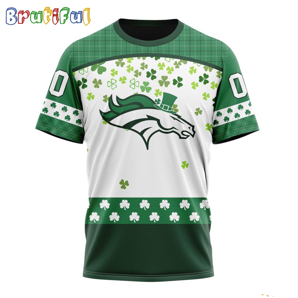 NFL Denver Broncos T-Shirt Special Design T-Shirt St Patrick Day