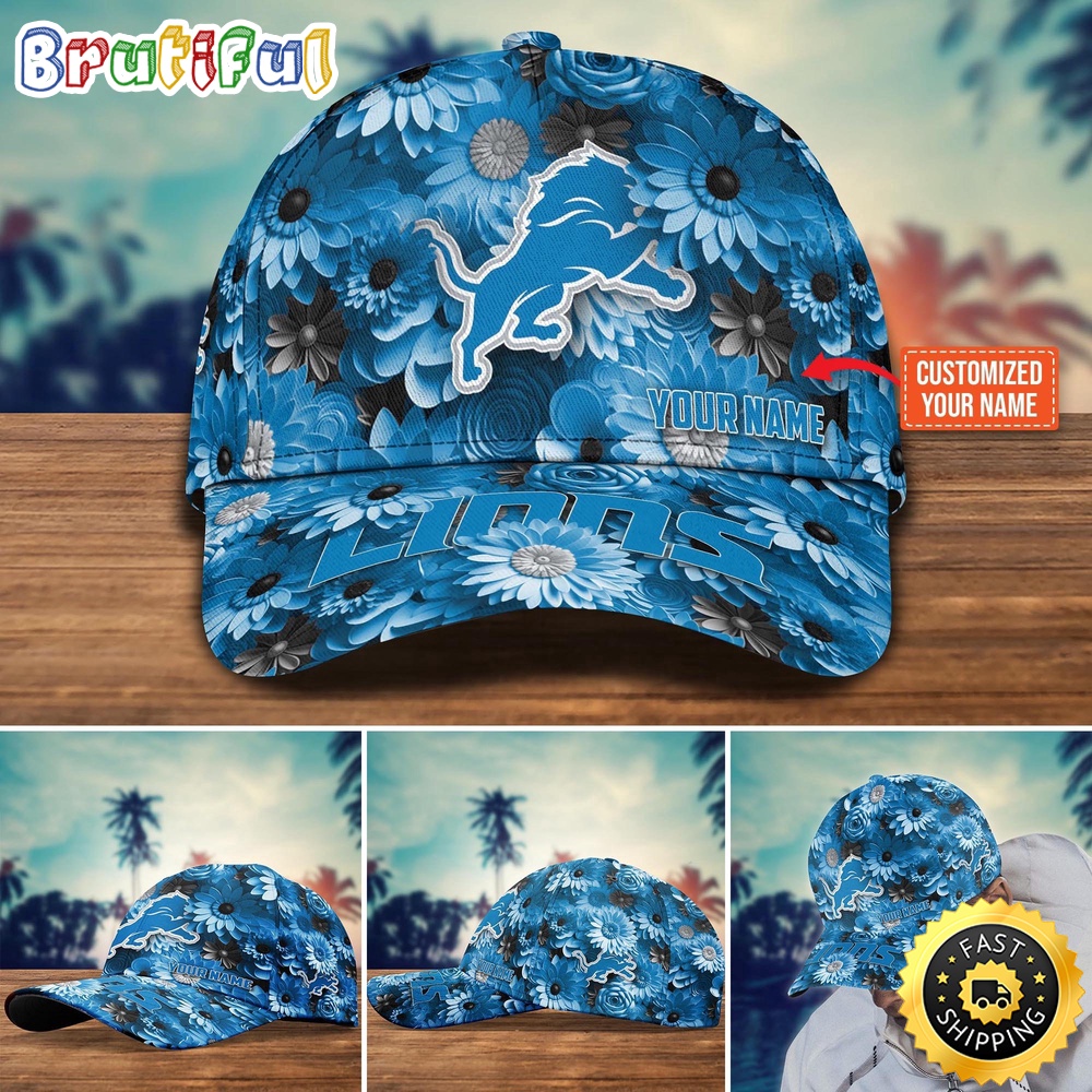 NFL Detroit Lions Baseball Cap Customized Cap Hot Trending