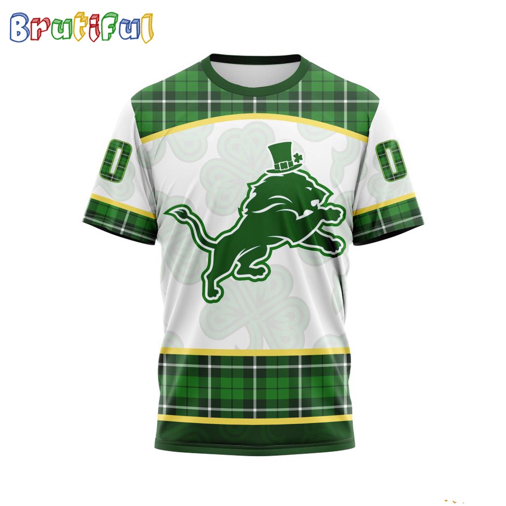 NFL Detroit Lions T-Shirt Special Design For St Patrick Day