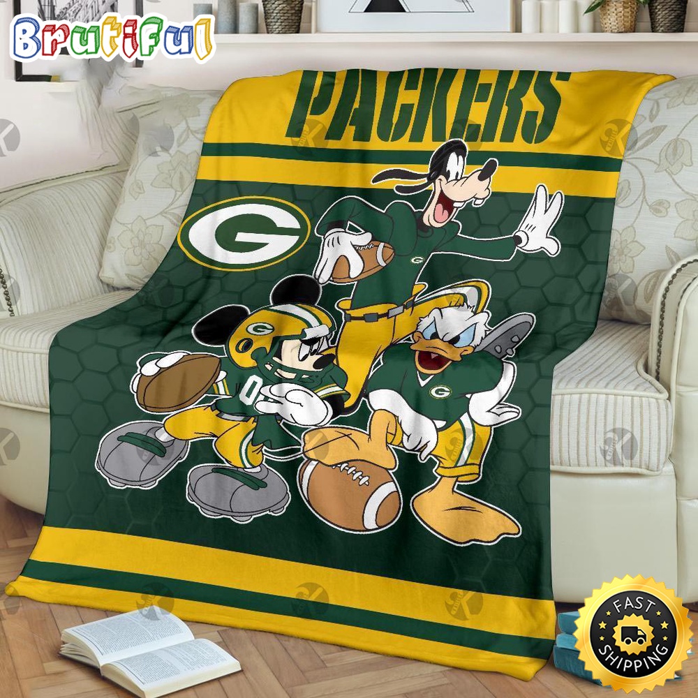 NFL Green Bay Packers Blanket Mickey Mouse Blanket