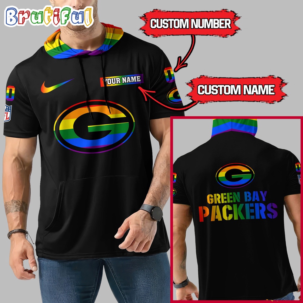 NFL Green Bay Packers LGBT Workout Hoodie Tank Tops Custom LGBT Pride Shirt