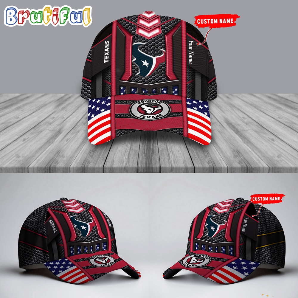 NFL Houston Texans America Flag Cap, America Flag Football Cap