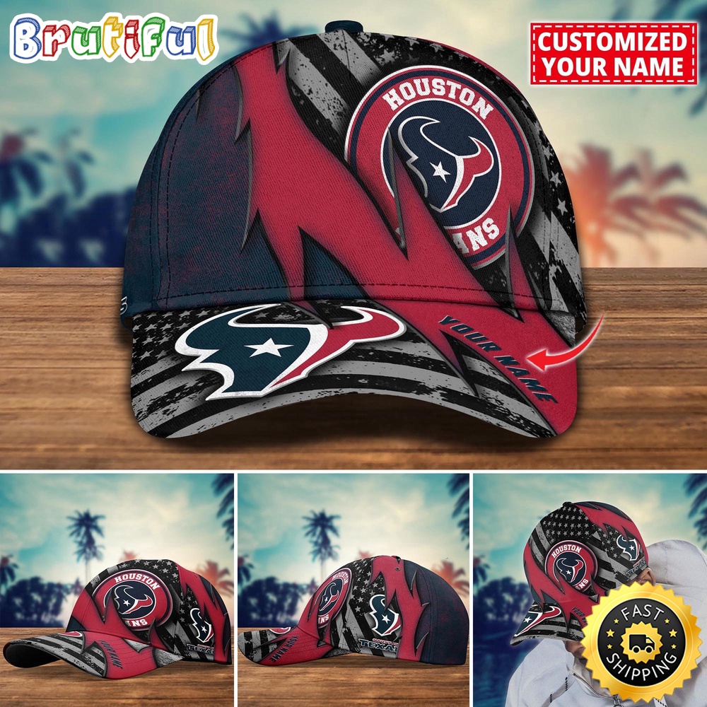 NFL Houston Texans Baseball Cap Custom Football Hat For Fans