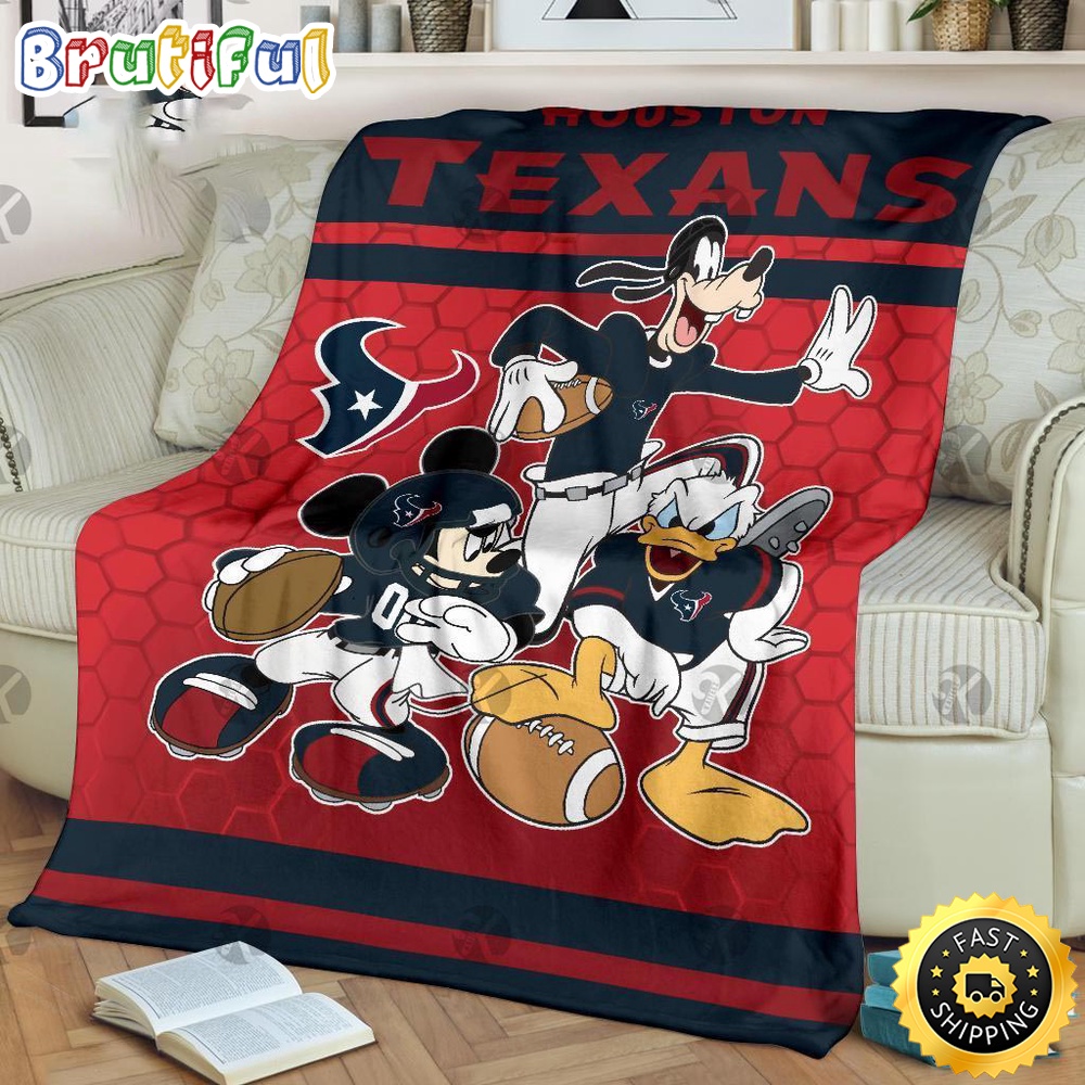 NFL Houston Texans Blanket Mickey Mouse Blanket