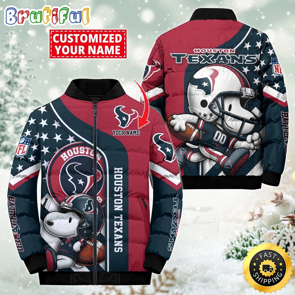 NFL Houston Texans Puffer Jacket Snooby Customized Jacket