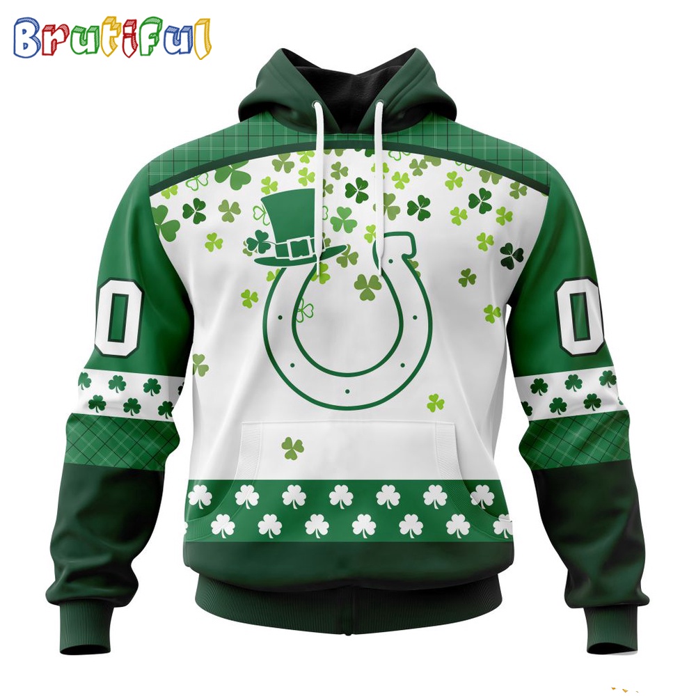 NFL Indianapolis Colts Hoodie Special Design For St Patrick Day