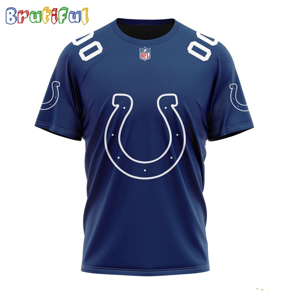 NFL Indianapolis Colts T-Shirt 2024 Personalized Name And Number Unisex T-Shirt