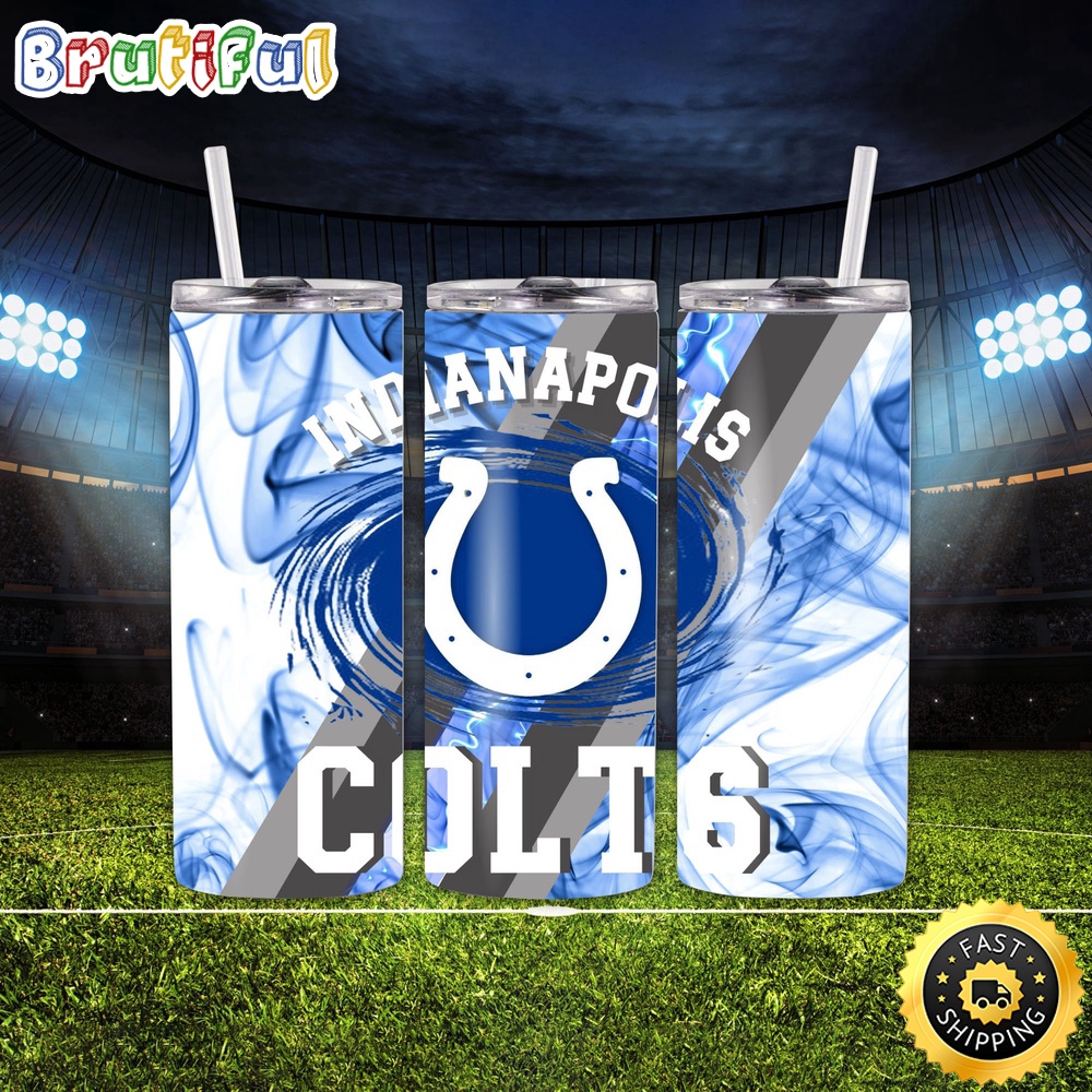 NFL Indianapolis Colts Tumbler Logo And Team Skinny Tumbler