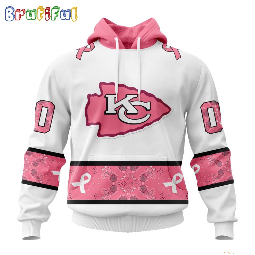 NFL Kansas City Chiefs Hoodie Special Pink Design Fight Breast Cancer