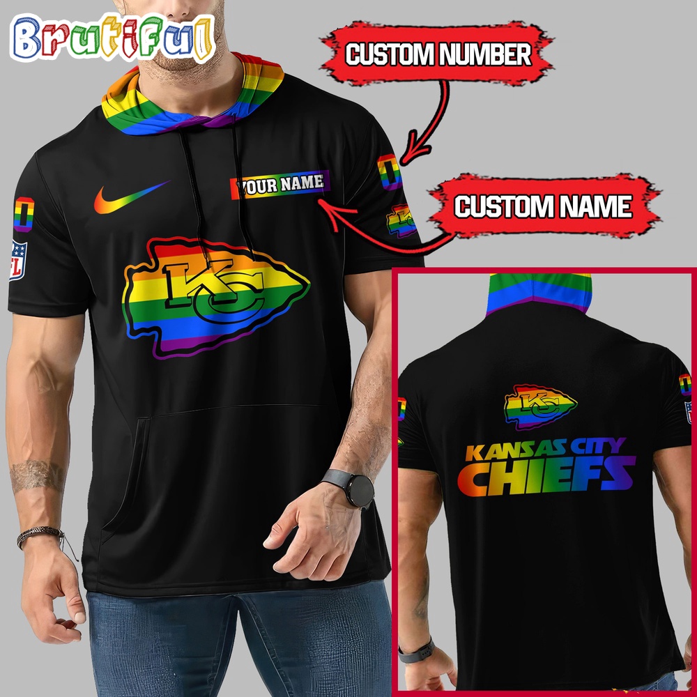 NFL Kansas City Chiefs LGBT Workout Hoodie Tank Tops Custom LGBT Pride Shirt