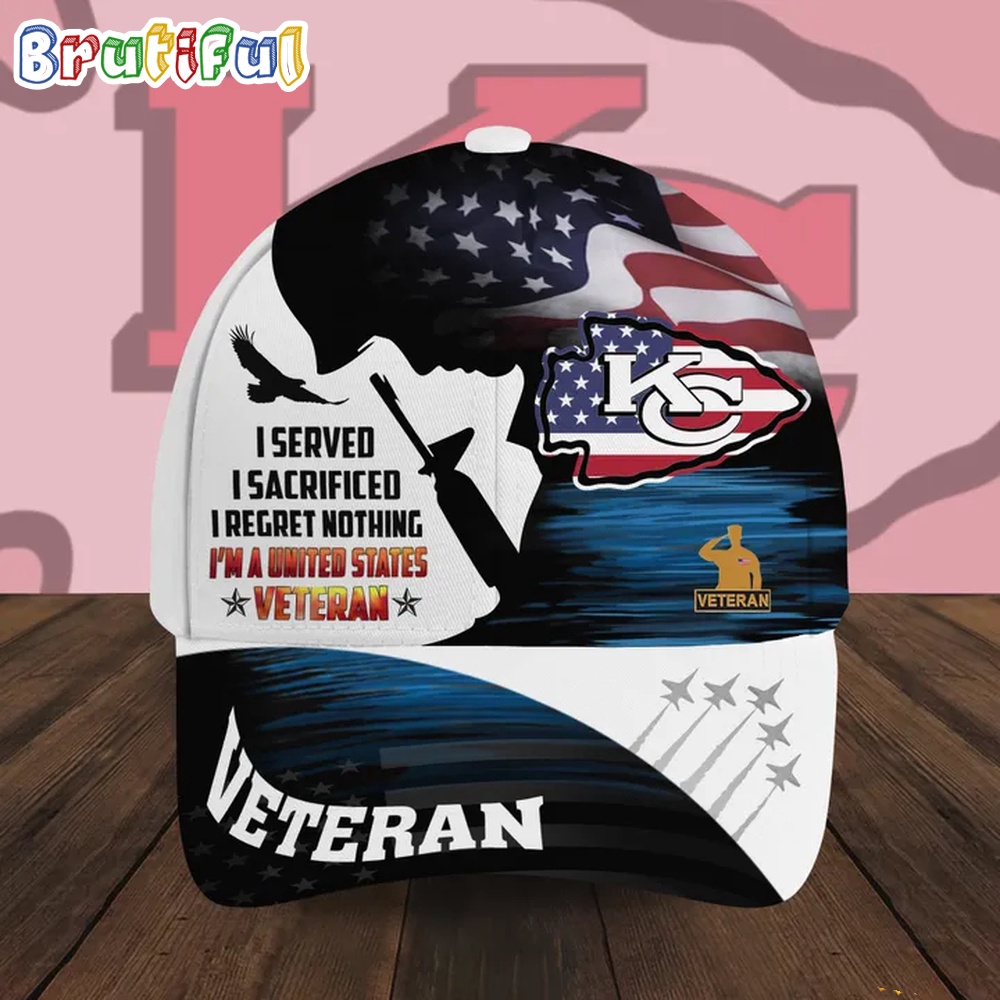 NFL Kansas City Chiefs Special American Flag US Veteran Baseball Cap