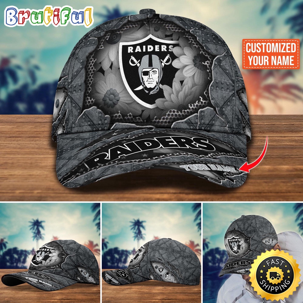 NFL Las Vegas Raiders Baseball Cap Custom Cap Trending For Fans