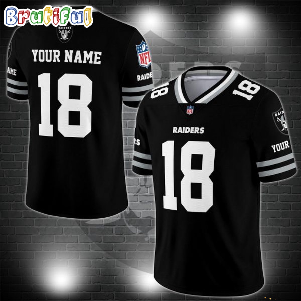 NFL Las Vegas Raiders Logo Team Custom Football Jersey, Football Jersey Shirt